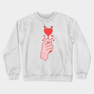 Red Heart Lollipop Crewneck Sweatshirt